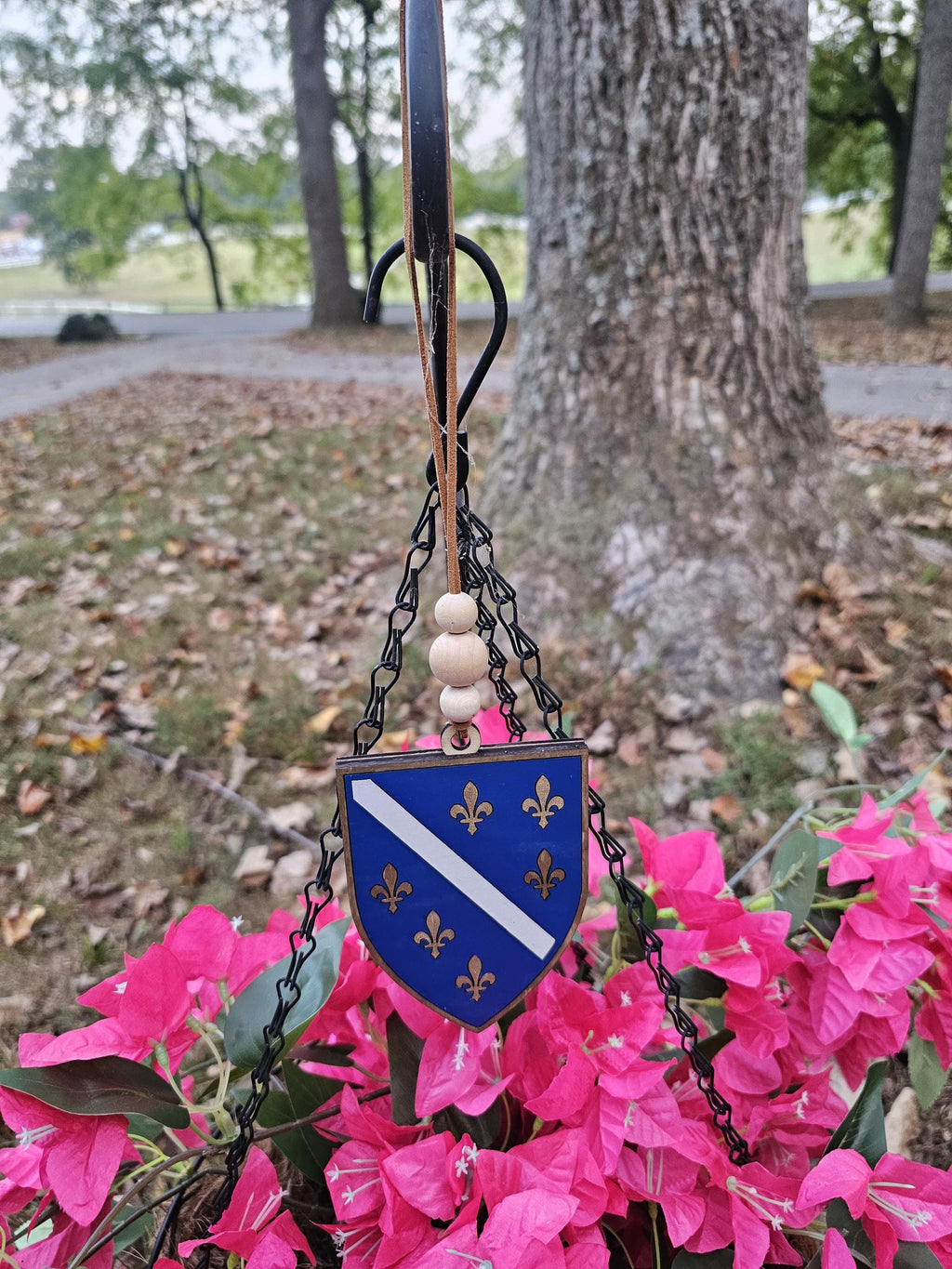 Bosanski Grb Car Hanger | Shield BIH Bosnia Balkan | Bosna Car Hanger Decal Accessories | Wall Decor Shield Wood | Flag Ljiljan Fleur de Lis