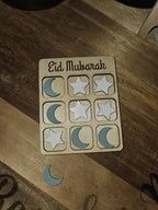 Ramadan Mubarak Tic Tac Toe | Kids Games Party Favors | Moon Star Islamic Board Game Night | Eid Mubarak Favor Gift Bag Basket