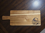 Last Name Personalized Charcuterie Wood Board/Acacia Wooden Custom Serving Tray/Classic Elegant Monogram Rectangle Square/Closing Gift Bosna