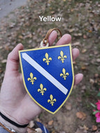 Bosanski Grb Car Hanger | Shield BIH Bosnia Balkan | Bosna Car Hanger Decal Accessories | Wall Decor Shield Wood | Flag Ljiljan Fleur de Lis