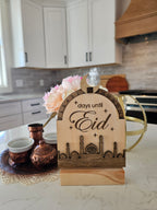 Wooden Rotating Eid Countdown