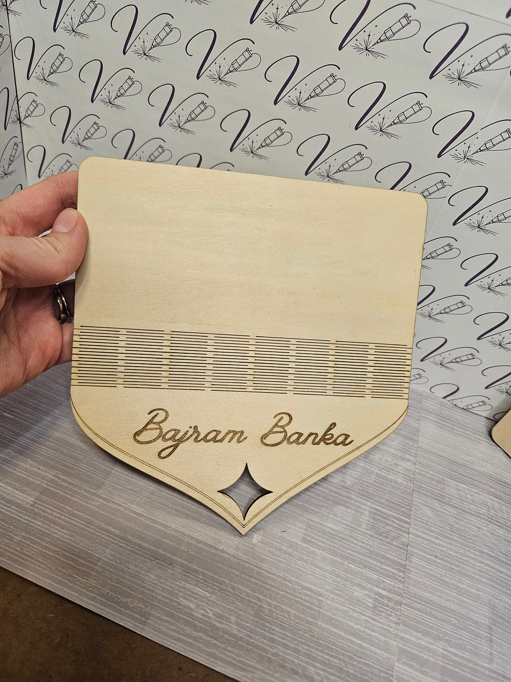 Wooden Bajram Banka Envelope Money Holder