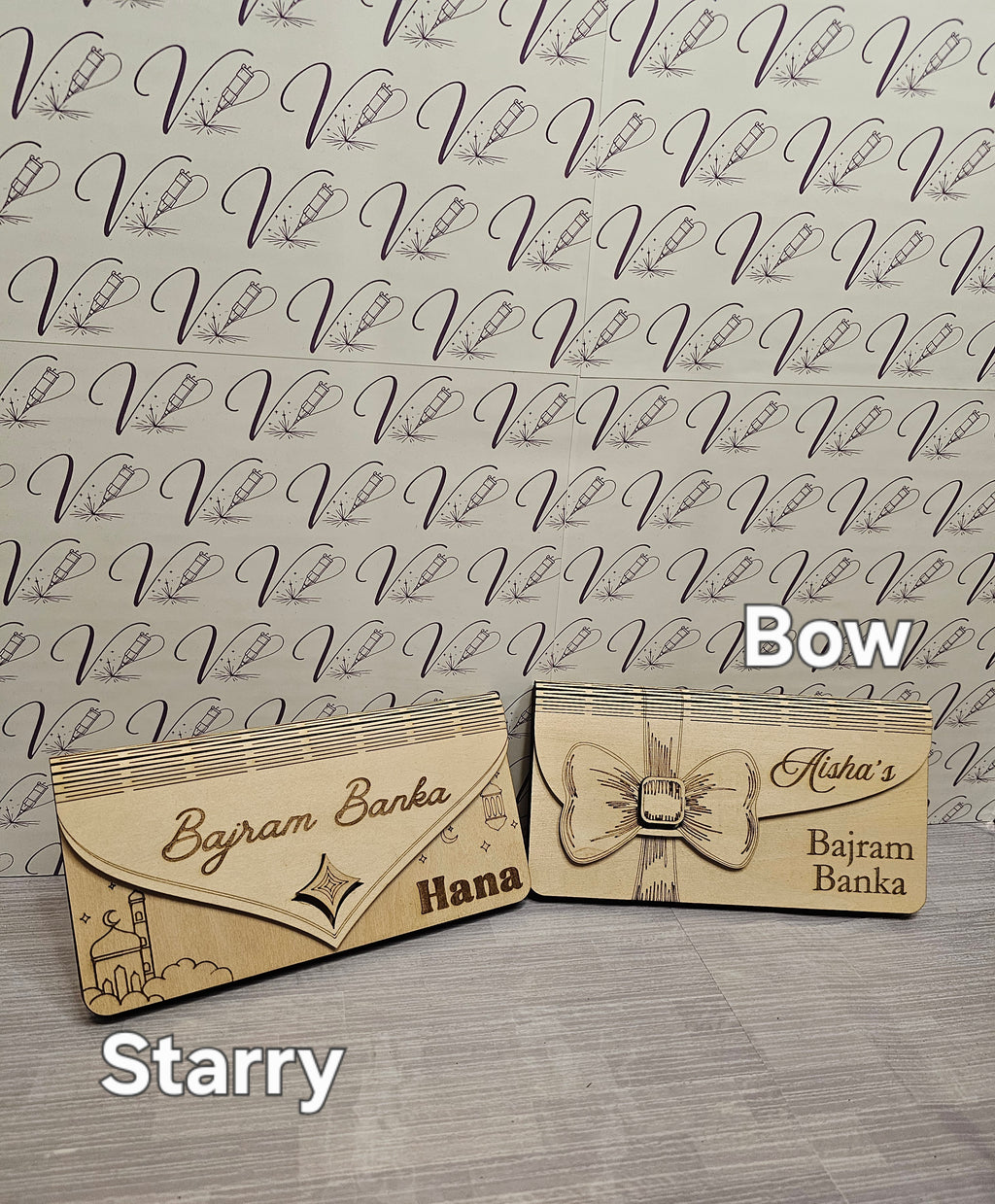 Wooden Bajram Banka Envelope Money Holder