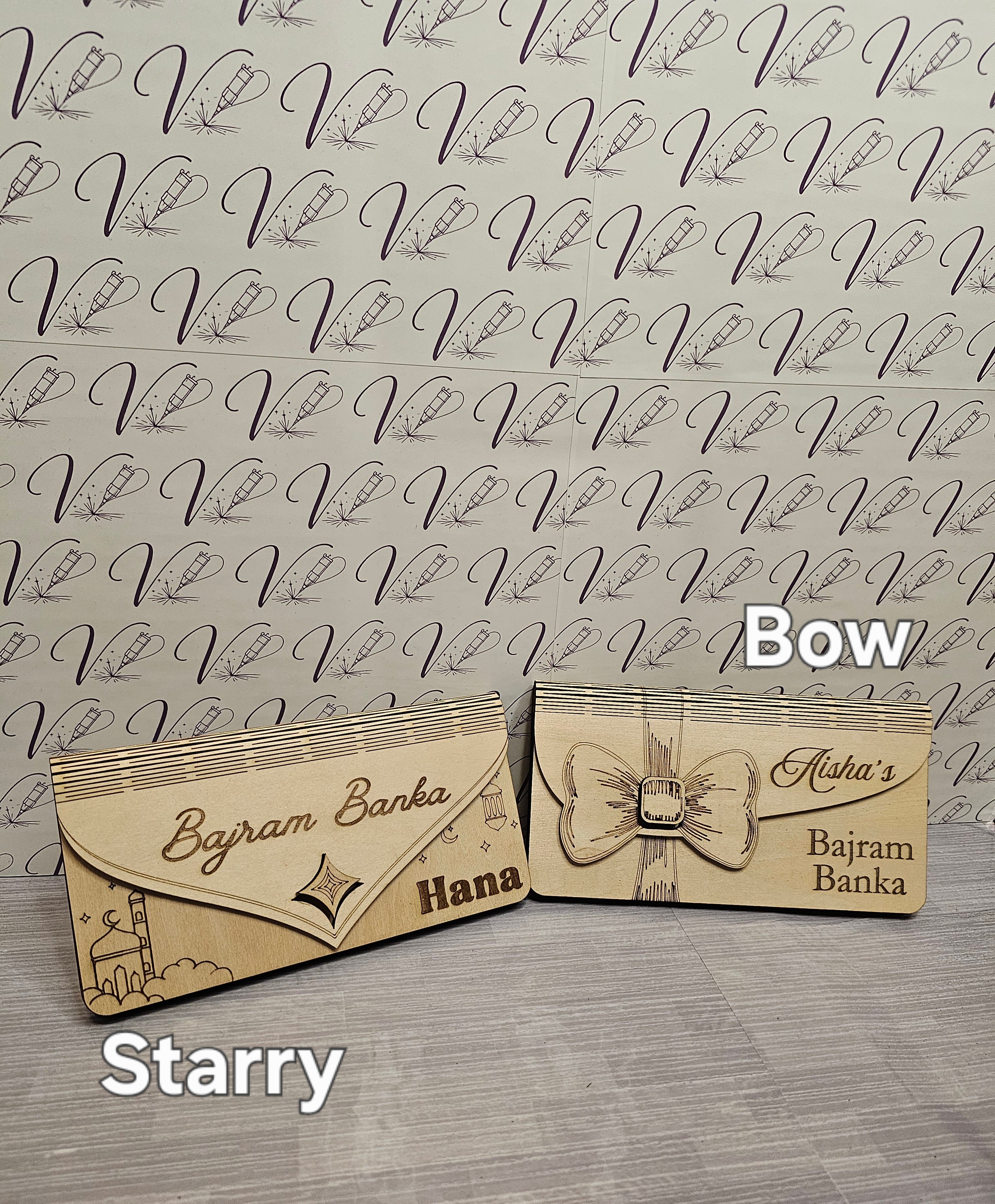Wooden Bajram Banka Envelope Money Holder