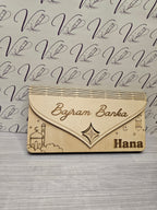 Wooden Bajram Banka Envelope Money Holder