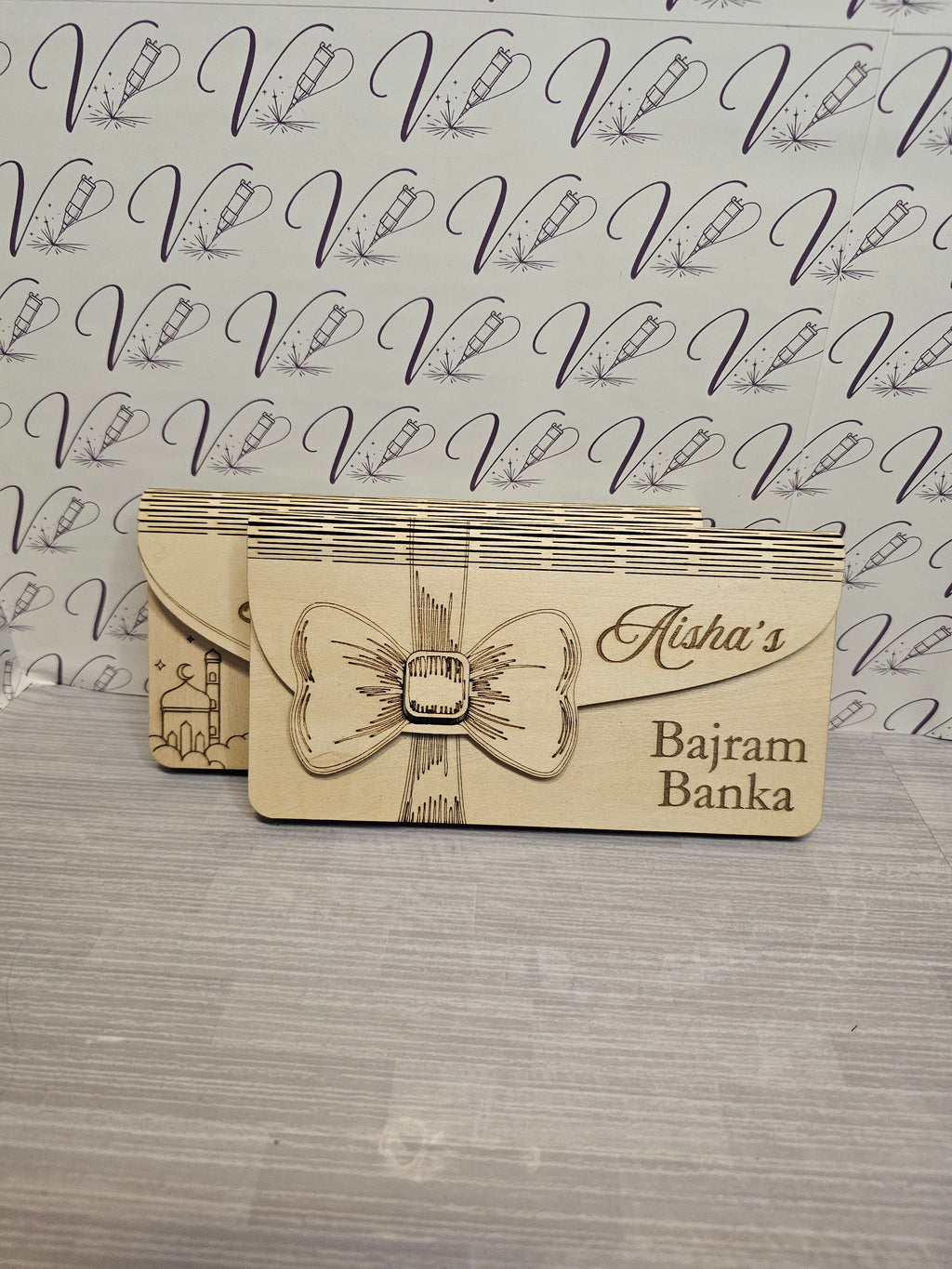 Wooden Bajram Banka Envelope Money Holder